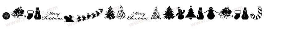 Xmas TFB Christmas字体转换